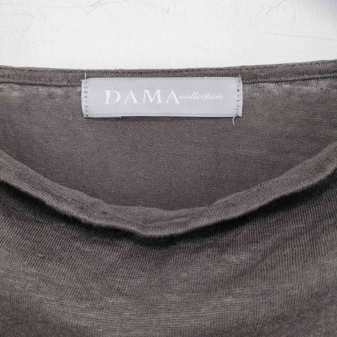 ダーマコレクション DAMA collection ボートネック ノースリーブ カットソー レディース import:M