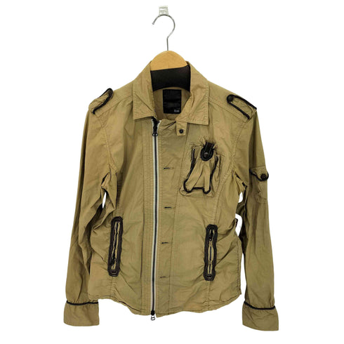 HAIB ギミック パイピングレザージャケット domestic メンズ L