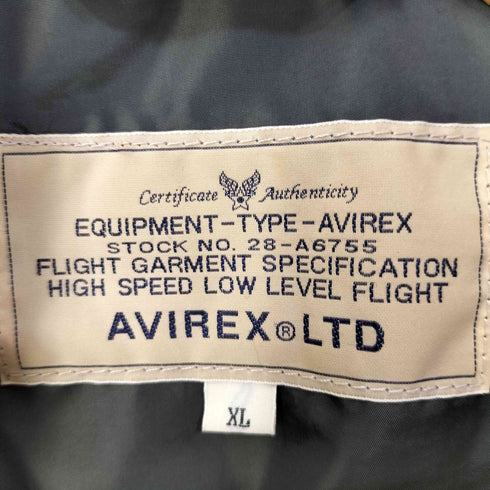 アヴィレックス AVIREX 中綿入り M-65 ナイロン フィールドジャケット メンズ JPN:XL