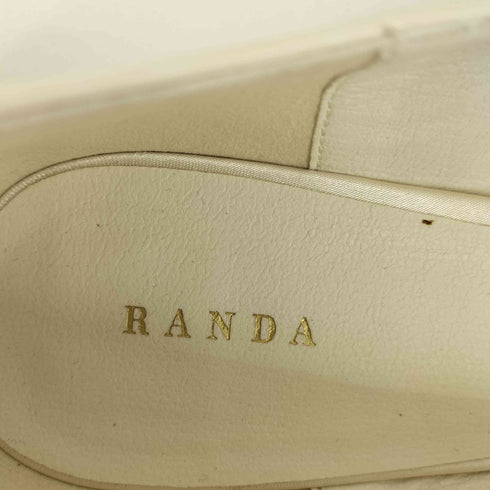 ランダ RANDA 2WAY ローズモチーフフラットパンプス レディース JPN:24.5