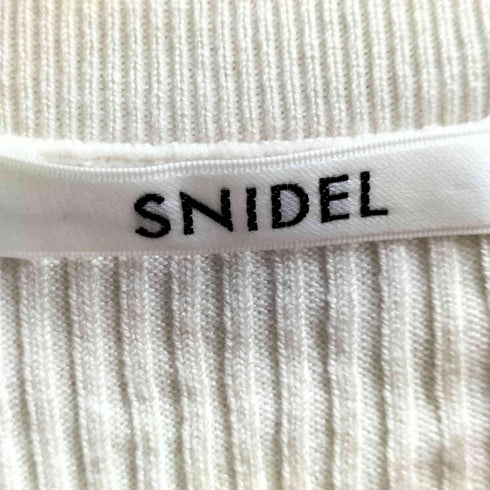スナイデル snidel フリルスリーブニットプルオーバー レディース ONE SIZE