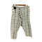 ヴィヴィアンウエストウッドマン Vivienne Westwood MAN チェック柄 コットンリネン 変形サルエルパンツ メンズ 48