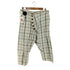 ヴィヴィアンウエストウッドマン Vivienne Westwood MAN チェック柄 コットンリネン 変形サルエルパンツ メンズ 48