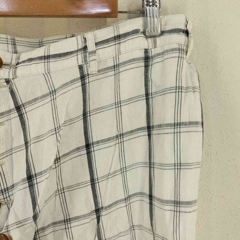 ヴィヴィアンウエストウッドマン Vivienne Westwood MAN チェック柄 コットンリネン 変形サルエルパンツ メンズ 48