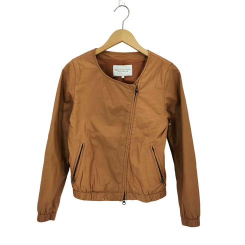 ビューティーアンドユースユナイテッドアローズ BEAUTY & YOUTH UNITED ARROWS 山羊革 ノーカラーレザージャケット レディース JPN:M