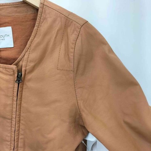 ビューティーアンドユースユナイテッドアローズ BEAUTY & YOUTH UNITED ARROWS 山羊革 ノーカラーレザージャケット レディース JPN:M