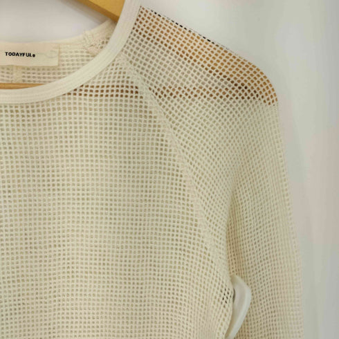 トゥデイフル TODAYFUL Mesh Raglan Pullover メッシュラグランプルオーバー レディース FREE