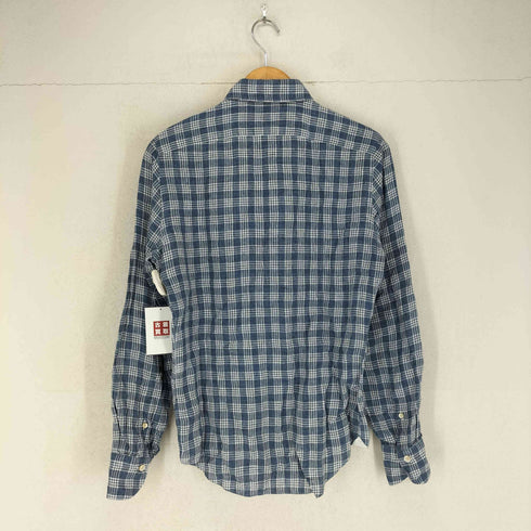 フィナモレ FINAMORE リネンチェックシャツ メンズ S