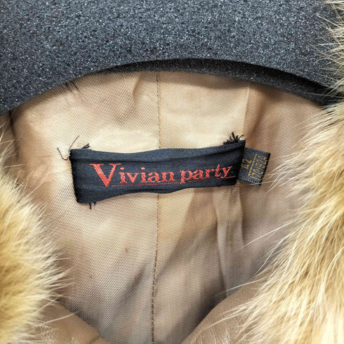 {VIVIAN PARTY フォックスファー ラムスキンジャケット Y2K レディース 42