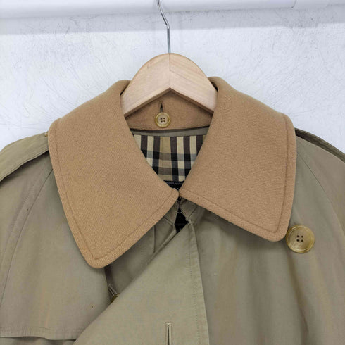 バーバリーズ BURBERRYS 70-80s 裏地ノバチェック 襟ウール トレンチコート メンズ