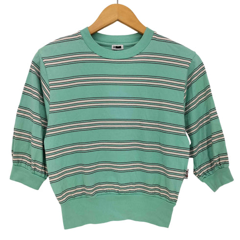 エイチビューティーアンドユースユナイテッドアローズ H BEAUTY & YOUTH UNITED ARROWS COTTON COLOR BORDER 5SLEEVE TOP レディース FREE