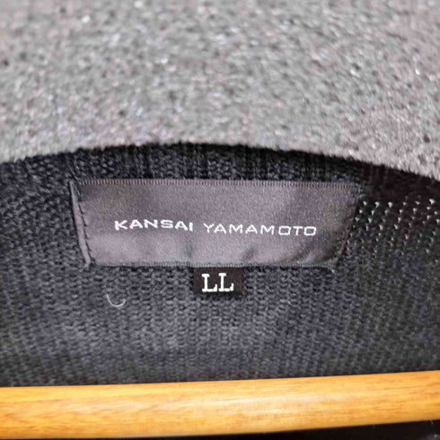 カンサイヤマモト KANSAI YAMAMOTO アクリル混 ハーフプルオーバーニット メンズ LL