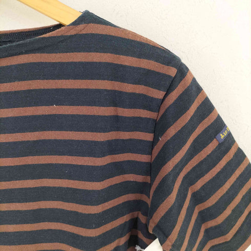 ルミノア Le minor ボーダーボートネックTシャツ メンズ JPN:1