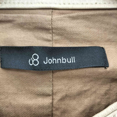 ジョンブル Johnbull ラムレザーノーカラージャケット レディース S