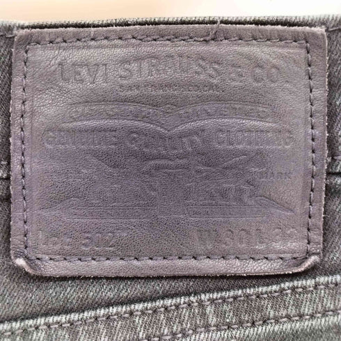 リーバイス Levis 502 テーパード ブラック デニム パンツ メンズ W30 L32