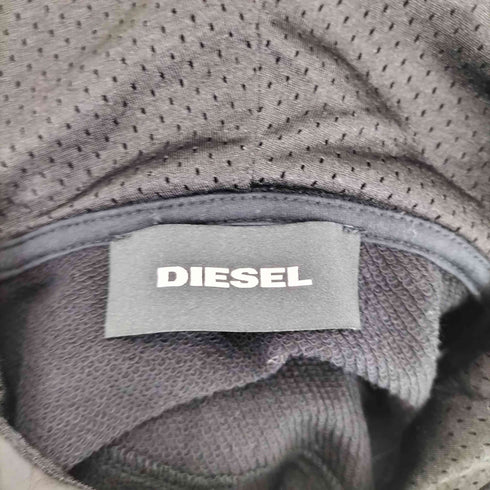 ディーゼル DIESEL J-FILMO フェイクレザー フーディージャケット メンズ S