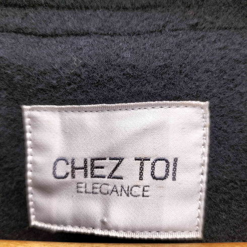CHEZ TOI カシミヤ100% スタンドカラーコート elegance レディース