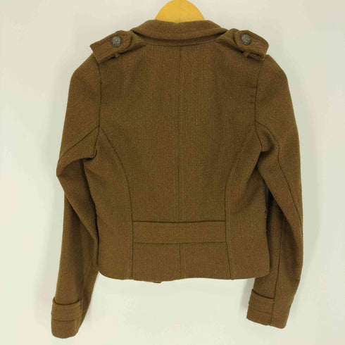 ザラ ZARA エンブレムボタン エポレット 切替 ダブル ナポレオンジャケット レディース import:S
