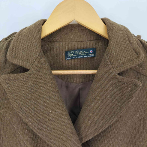 ザラ ZARA エンブレムボタン エポレット 切替 ダブル ナポレオンジャケット レディース import:S