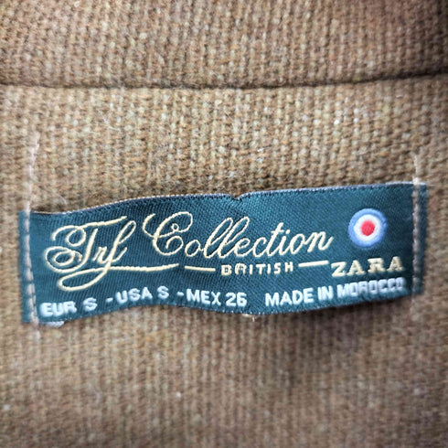 ザラ ZARA エンブレムボタン エポレット 切替 ダブル ナポレオンジャケット レディース import:S