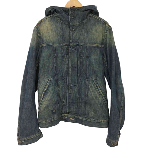 ディーゼル DIESEL 裏ブランケット フーデッド デニムジャケット メンズ M