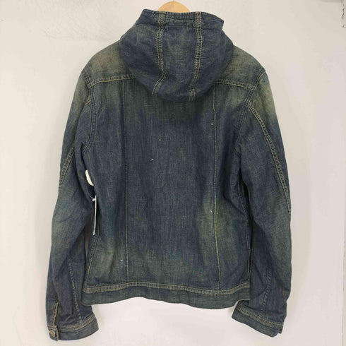 ディーゼル DIESEL 裏ブランケット フーデッド デニムジャケット メンズ M