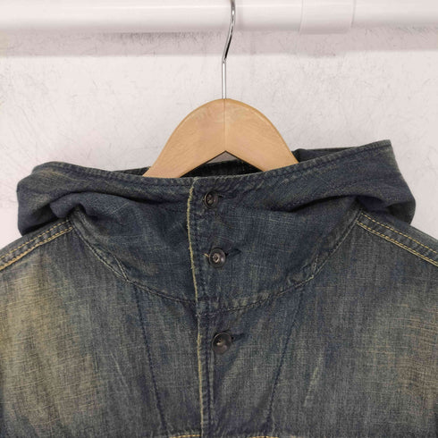 ディーゼル DIESEL 裏ブランケット フーデッド デニムジャケット メンズ M
