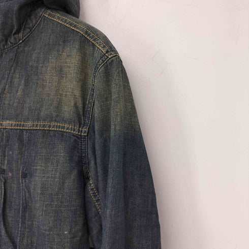ディーゼル DIESEL 裏ブランケット フーデッド デニムジャケット メンズ M