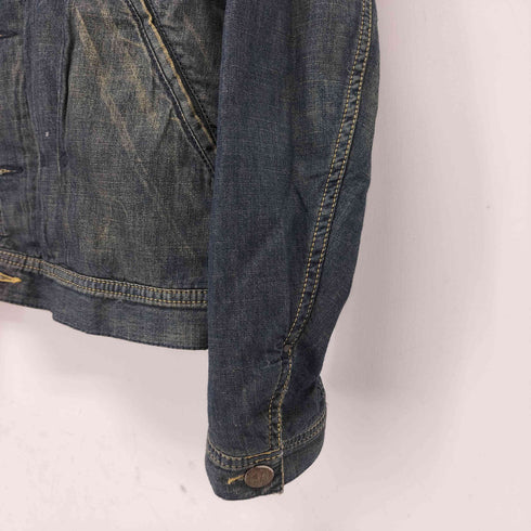 ディーゼル DIESEL 裏ブランケット フーデッド デニムジャケット メンズ M
