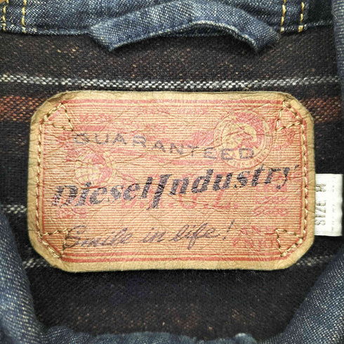 ディーゼル DIESEL 裏ブランケット フーデッド デニムジャケット メンズ M
