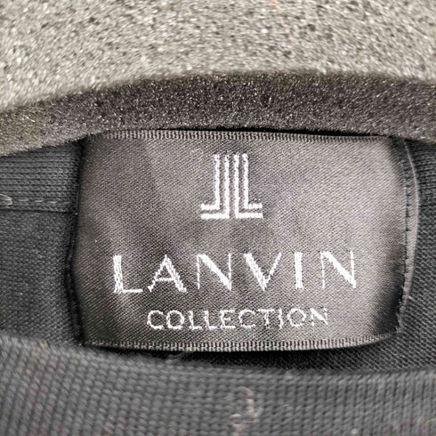 ランバンコレクション LANVIN COLLECTION 裾ロゴ刺繍 クルーネック 半袖カットソー レディース EUR:48