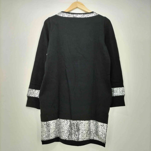 Madame Hiroko ラメ切替 長袖 チュニック ワンピース レディース 9AR
