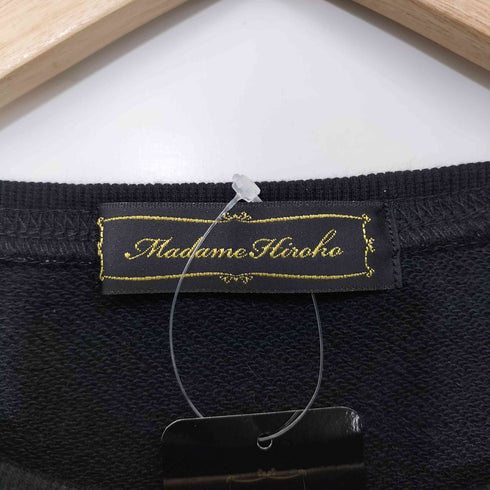 Madame Hiroko ラメ切替 長袖 チュニック ワンピース レディース 9AR