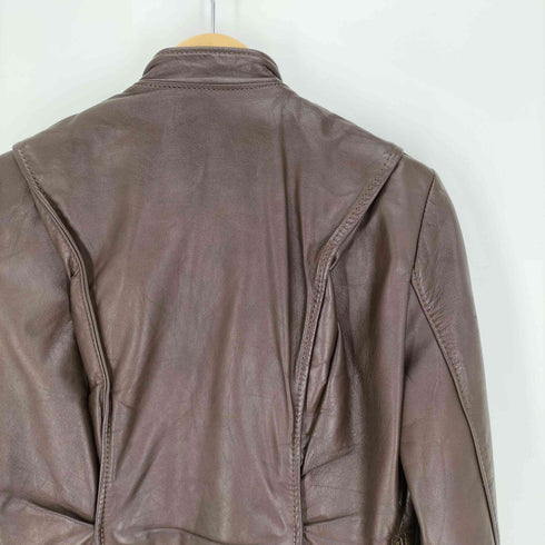 ブルックス BROOKS 70S USA製 紙タグ C&C ジップ シングル ライダース ジャケット レディース 34