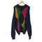 クレイボーン Claiborne マルチカラー クルーネック L/S コットンニット メンズ import:L