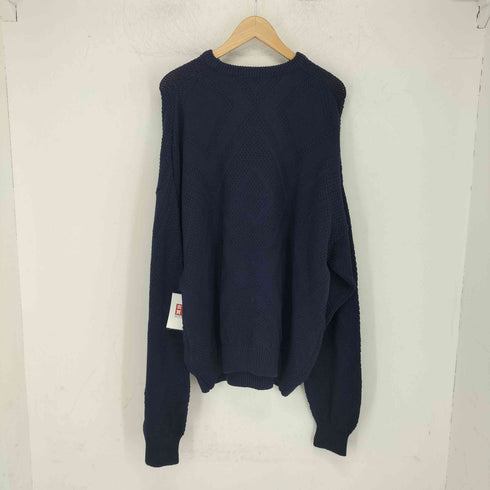 クレイボーン Claiborne マルチカラー クルーネック L/S コットンニット メンズ import:L
