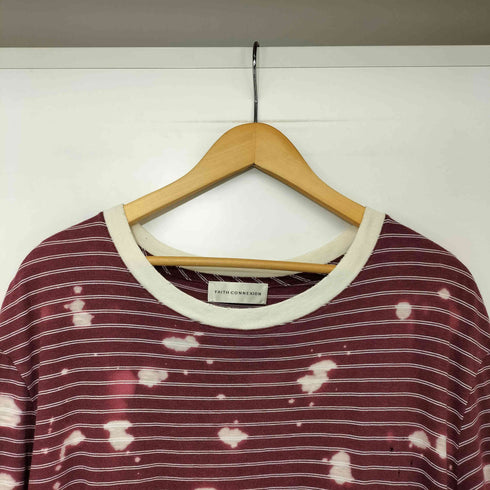 フェイスコネクション FAITH CONNEXION L/S ブリーチ加工 レイヤード カットソー メンズ JPN:L