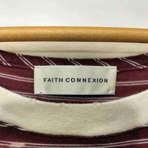 フェイスコネクション FAITH CONNEXION L/S ブリーチ加工 レイヤード カットソー メンズ JPN:L