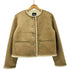 ザラ ZARA 金ボタン ノーカラージャケット レディース import:S