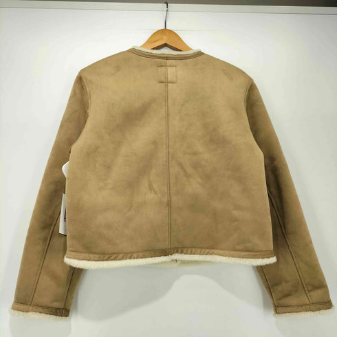 ザラ ZARA 金ボタン ノーカラージャケット レディース import:S