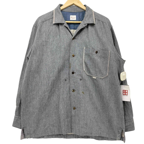 パパス papas ウール混 コットンシャツジャケット メンズ JPN:M