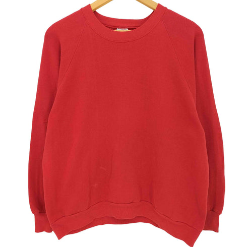 ディッキーズ Dickies 90s USA製 ブランク ラグランスリーブ クルーネックスウェット メンズ import:L