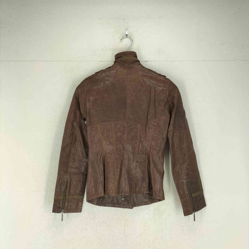 ガス GAS genuine reather リアルレザージャケット Y2K レディース 38