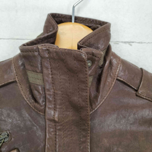 ガス GAS genuine reather リアルレザージャケット Y2K レディース 38