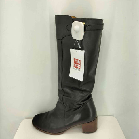 アーペーセー A.P.C. サイドジップ レザーロングブーツ レディース 39