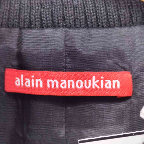ALAIN MANOUKIAN ウール混 リブネックジャケット Y2K レディース 40