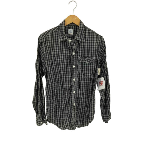 ポストオーバーオールズ POST OVERALLS USA製 チンスト付きチェックシャツ メンズ import:M