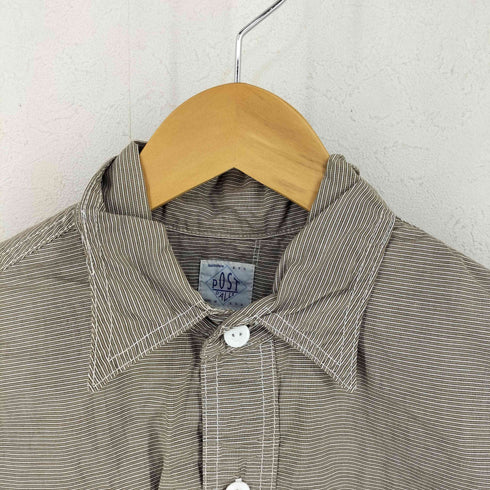 ポストオーバーオールズ POST OVERALLS USA製 ポケット付き半袖シャツ メンズ import:M