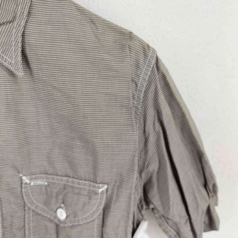 ポストオーバーオールズ POST OVERALLS USA製 ポケット付き半袖シャツ メンズ import:M