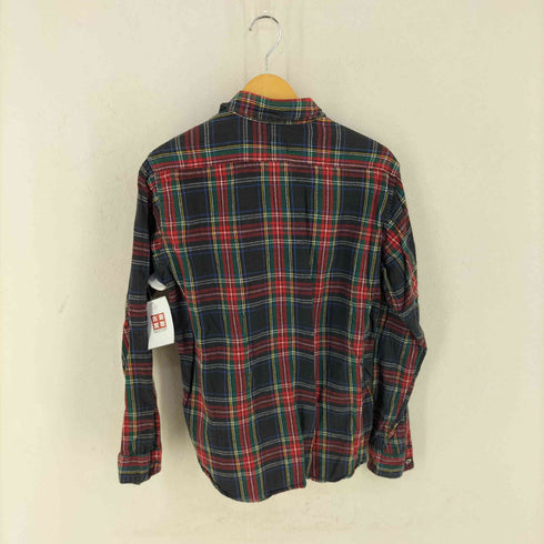 ポストオーバーオールズ POST OVERALLS USA製 チンスト付きチェックシャツ メンズ import:M